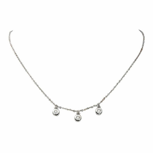 Collier Collier Or blanc Diamant 58 Facettes 4285554CN