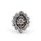 Bague en or blanc 18k et diamants
