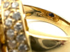 Bague 52 Bague Vintage or jaune 18K, saphir et diamants 58 Facettes