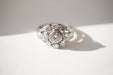 Bague 48 Bague marguerite or blanc diamants 58 Facettes