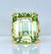 Bague en or jaune et béryl vert 20 carats