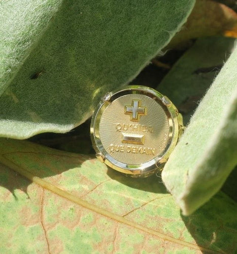 Bague 52 AUGIS - bague médaille d’amour en or jaune 58 Facettes