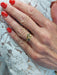 Bague 56 bague toi et moi or jaune et blanc 58 Facettes 090901