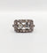 Bague 55 Bague tank art déco en or blanc 18k et diamants taille ancienne 58 Facettes A06328
