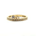 Bague 53 Alliance or jaune 18 carats sertie de diamants naturels 58 Facettes