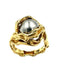 Bague 54 GILBERT ALBERT. Bague or jaune 18K et billes interchangeables 58 Facettes