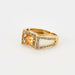 Bague 50 Bague or jaune, citrine et diamants 58 Facettes 240460