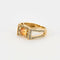 Bague 50 Bague or jaune, citrine et diamants 58 Facettes 240460