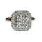 Bague 56 bague en or blanc 18ct sertie d'un pavage de diamants 58 Facettes 4925 A