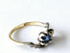 Bague 50 Bague Toi et Moi or jaune - Diamant et saphir 58 Facettes