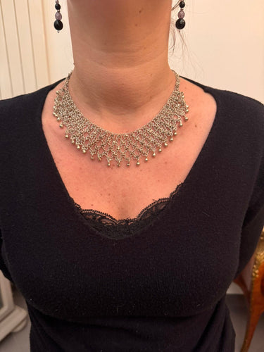 Collier Collier pendent orientaliste en argent 58 Facettes