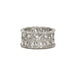 Bague 50 BUCCELLATI - Bague Eternelle Ramage Or Blanc Ciselé Diamants 58 Facettes 240318R