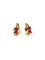 Boucles d'oreilles Paire de boucles d'oreilles or jaune, diamants et rubis 58 Facettes