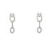 Boucles d'oreilles Boucles d'oreilles en or blanc serties de diamants de 0,25 ct 58 Facettes 14258