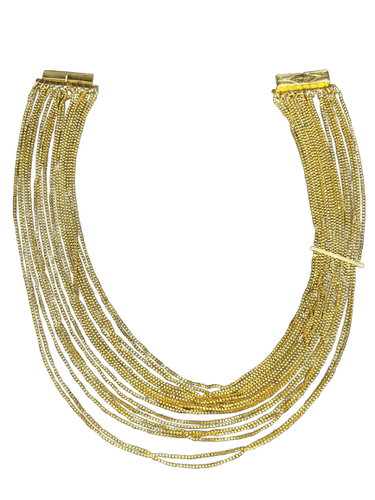 Collier Collier Manin « Fili d'Oro » en or jaune 58 Facettes