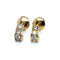 Boucles d'oreilles Paire de Demi Créoles Or jaune Diamants Van Cleef Arpels 58 Facettes