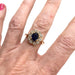 Bague 52 Bague design Art Déco époque 1935 en or 18 kt avec diamants et saphir naturel 1 ct 58 Facettes Q304B(2)