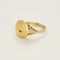 Bague 56 Augis- Bague sentimentale en or jaune. 58 Facettes B250682
