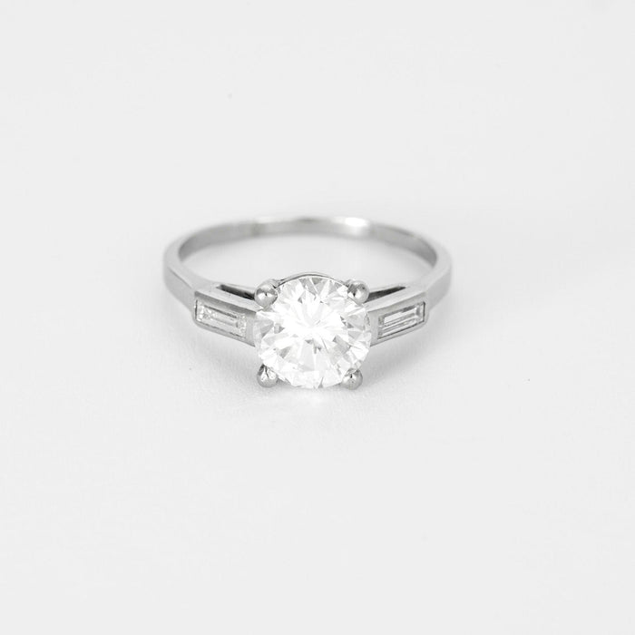 BOUCHERON - solitaire diamant platine