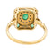 Bague 50 Bague Or jaune, Or blanc Emeraude, Diamant 58 Facettes 4002438CN