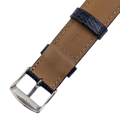 Montre Piaget Protocole RARE Piaget 99042 Lapis Lazuli Dial Protocole Ultra Thin Rectangular Serviced White Gold 58 Facettes