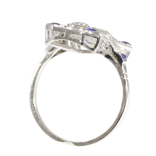Bague 55 Héritage de demain : une bague de fiançailles en diamant Art déco des années 1920 58 Facettes 16342-0163