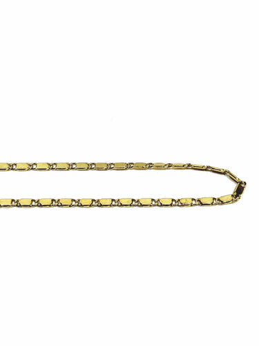 Collier Chaine En Or Jaune (maille rectangle) 58 Facettes