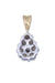 Pendentif Pendentif or jaune et blanc pavage diamants 58 Facettes 089881