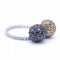 Bague 54 Bague bicolore avec diamants 58 Facettes N102876LF