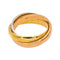 Bague 53 Cartier Bague Trinity Or rose, Or jaune, Or blanc 58 Facettes 4952743RV