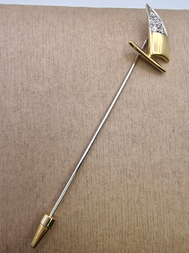 Broche Broche Pomellato Vintage en or jaune et diamants 58 Facettes