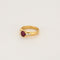 Bague 53 Bague or jaune, rubis et diamants 58 Facettes LP1319/11
