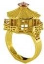 Bague TOURNAIRE Pagode, collection architecte, bague 58 Facettes 123577.03