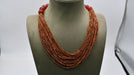 Collier Collier agathe hessonite rouge et bakélite 58 Facettes