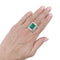 Importante bague Repossi deux ors, émeraude, diamants.