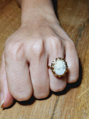 Bague Camée En Or Rose