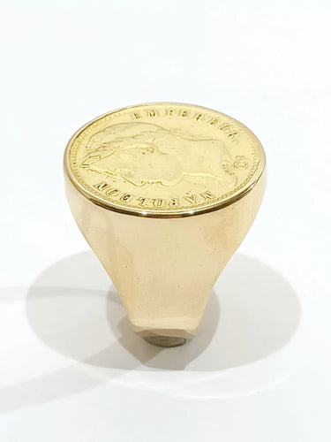 Bague 57.5 Bague Or jaune Napoléon III 58 Facettes 2945/1