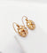 Boucles d'oreilles Dormeuses antique or rose 18k et perle (circa 1900) 58 Facettes A05899