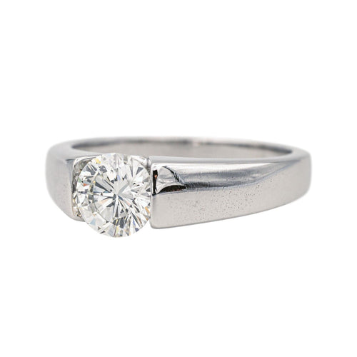 Bague 51 Bague Solitaire Or blanc Diamant 58 Facettes 3876021CN