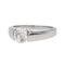 Bague 51 Bague Solitaire Or blanc Diamant 58 Facettes 3876021CN