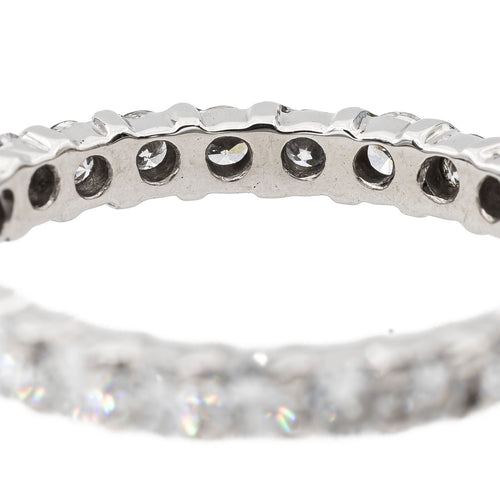 Bague 54.5 Bague Alliance Or blanc Diamant 58 Facettes 2820736CN