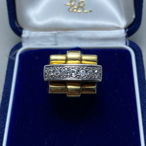 Bague 52 Bague or jaune diamants 58 Facettes