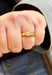 Bague 54 Solitaire en diamants serti clos or jaune 58 Facettes