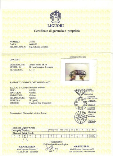 Bague Bague du roi Charles en or blanc et jaune 18 carats avec diamants 58 Facettes 7266