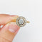 Bague 61.5 Bague cible or jaune et platine, diamant (circa 1900) 58 Facettes A05271