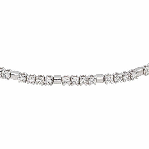 Bracelet Tennis Or blanc Diamant