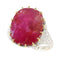 Bague 52 Délice de rubis vintage : bague Art déco avec rubis non traité de 13,5 ct 58 Facettes 17059-0258
