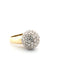 Bague Bague  or jaune pavage diamants 58 Facettes