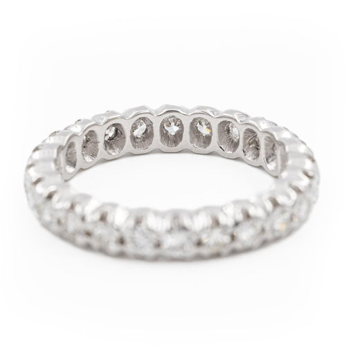 Bague 53 Bague Alliance Or blanc Diamant 58 Facettes 2282971CN
