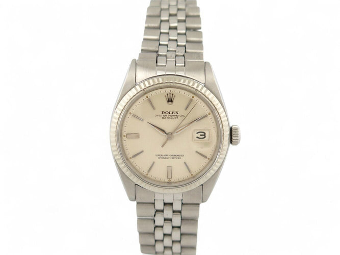 Montre vintage montre ROLEX oyster datejust 1601 36 mm acier jubile automatique 58 Facettes 270144